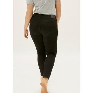 Everlane Crop High Rise Curvy Skinny Jeans Black Womens Size 30